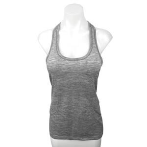 Lululemon Gray Racerback Scoop Neck Yoga Gym Workout Athletic Tank Top Size 4